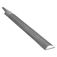 Half Round File: Double-Cut, Safe Edge Cut, Smooth Cut, 14 in Lg without Tang, 1 3/8 in Wd, 10Z696