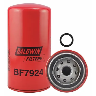 BALDWIN FILTERS Fuel Filter: Spin-On, 3 3/4 in Outside Dia, 7/8"-14 Thread Size, Cellulose - Spin-On Fuel Filters