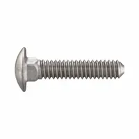 Carriage Bolt: Square Neck, #10-24 Thread Size, 1 in lg, Stainless Steel, 18-8, Plain, 50 PK (MPN ZBOLT-4951)
