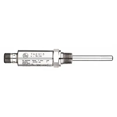 IFM Temperature Transducer: 1/2 in NPT, -58°F to 302°F, 1.97 in Probe, Pt1000 RTD - Industrial Temperature Transmitters with IO-Link