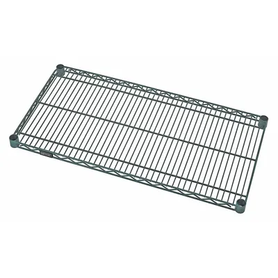 QUANTUM Wire Shelf: 30 in x 14 in, 1 Shelves, Quick-Adjust, 600 lb Load Capacity - Antimicrobial Wire Shelves for Wet & Dry Use