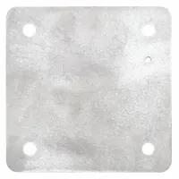 HUBBELL KILLARK Interior Panel: Back Panel Panel, 10 in Overall Ht, 11 in Overall Wd, Aluminum (MPN 7996-1)