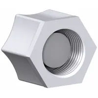 JACO Compression Nuts: 1/4 in OD Size, Compression, Nylon, 5 PK (MPN N-O-4-BLD)
