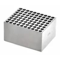 OHAUS Modular Block: Anodized Aluminum, 1 7/8 in Overall Wd, 15 1/2 in Overall Lg, 80 Wells, 0.2 mL (MPN 30400169)
