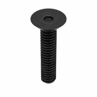Socket Flat Head Screw: 1/4"-20 Thread Size, 1 in Lg, Flat, Black Oxide, Alloy Steel, 100 PK (MPN 25C100KFC)