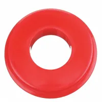 Gladhand Seal: Full Face Seal, 0.37 in Thick, Red, 70A-72A, 25 PK (MPN 035009-1)