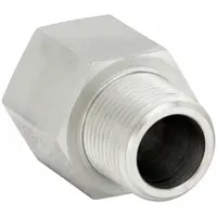 PARKER Metal Pipe Straight: Straight, Steel, 3/4 in x 3/4 in, 4,000 psi (MPN 3/4X3/4F3HGS)