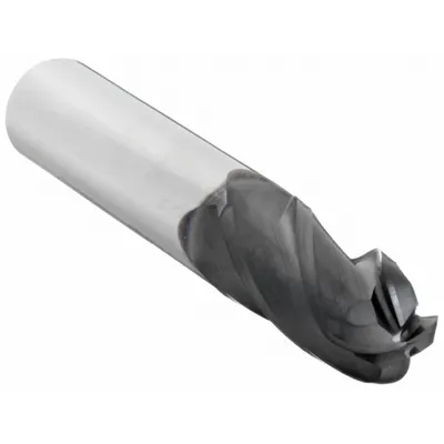 OSG Ball End Mill: Carbide, TiAlN Coated, 4 Flute, 10 mm Mill Dia, 25 mm LOC - General Purpose Carbide Ball End Mills