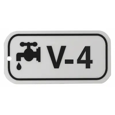 BRADY Lockout Tag: None/ No Header, V-4, Polystyrene, English, Plastic, Holes (MPN 105707) - Safety