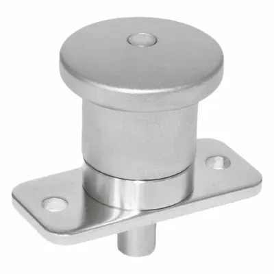 JW WINCO Mini Indexing Plungers - Plate Mount: 4 mm Plunger Wd - Nonlocking Vertical-Mount Pull-Knob Indexing Plungers