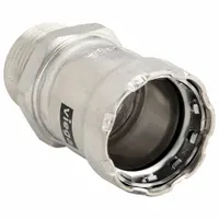 VIEGA MEGAPRESS Crimp Adapter Fitting: 1 in Pipe x 1 in Pipe Size, Press-fit x MNPT, FKM (MPN 95245)