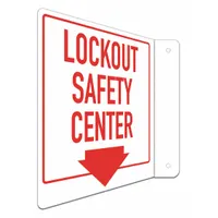 Safety Sign: Aluminum, Mounting Holes Sign Mounting, 8 in x 8 in Nominal Sign Size, Engineer Grade (MPN LCFL-0031-RA_8x8)