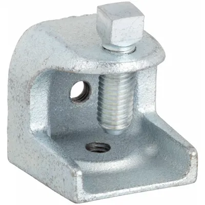 SUPERSTRUT Beam Clamp: Iron, 1 in, 3/8"-16 Thread Size, 2 in Overall Lg - Beam, Wire Rod & Purlin Clamps