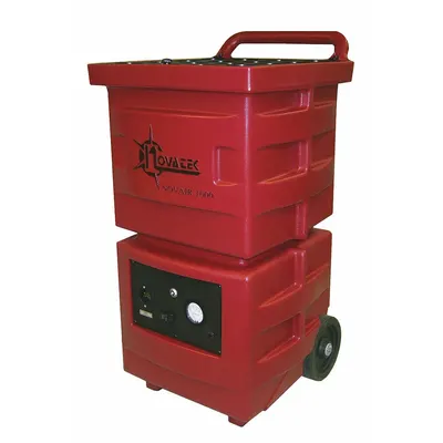 NOVATEK Air Scrubber: Polyethylene, Negative Air Pressure/Particulate Filtration - Heavy-Duty Steel Negative Air Machines