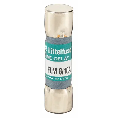 LITTELFUSE Fuse: FLM Series, Midget, Time-Delay, 800 mA, 250 V AC - Time-Delay Cylindrical Fuses
