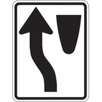 Aluminum sign with 0.08 in thickness, measuring 24 x 18 in. Features High-Intensity Prismatic retroreflective grade for visibility. Complies with MUTCD standard R4-8. Used to direct traffic to pass left of obstructions in road construction zones, parking lots, and industrial facilities