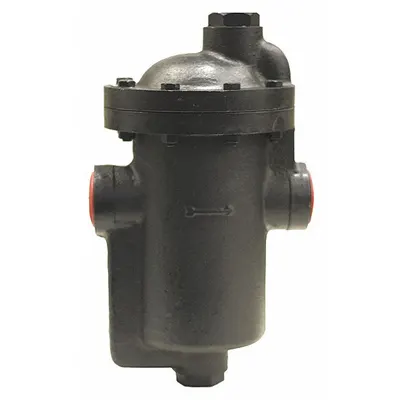 MEPCO Steam Trap: Cast Iron, 1 1/4 in FNPT, 10,910 lb/hr, 125 psi Max., 450°F Max. - Standard Inverted-Bucket Steam Traps