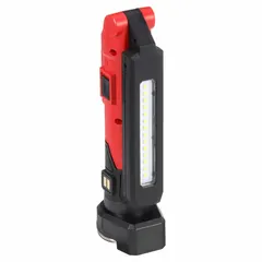 Cordless LED hand lamp delivering 550 lumens maximum brightness with a single brightness level. Provides up to 2 hours of continuous run time. Includes a charging dock. Suitable for task lighting in confined or dark areas during maintenance, repair, and inspection work.