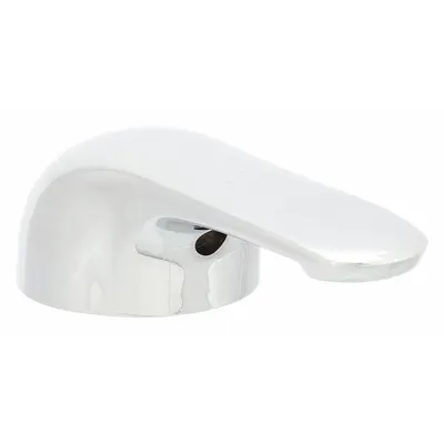 KISSLER Handle: Delta, Lever Handle, Use with Hot/Cold Water Temp, Cast Metal, Chrome Finish - Lever Faucet Handles