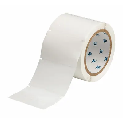 BRADY Pre-Cut Label Stock Roll: 2 in Label Ht, 3 in Label Wd, 2 in Roll Lg - Brady Thermal Transfer Precut Label Rolls