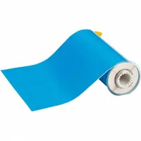 Continuous Label Stock: 10 in x 50 ft, Polyester, Light Blue (Gloss), Outdoor (MPN 96115)