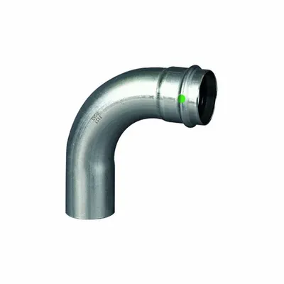 VIEGA PROPRESS 90° Press-Fit x FTG Elbow, 1 1/2 in CTS x 1 1/2 in CTS - Potable Water Stainless Steel Press Tube Fittings