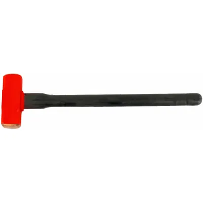 WESTWARD Non-Sparking Sledge Hammer: Copper, Steel Handle, 8 lb Head Wt, 2 1/2 in Dia - Non-Sparking Sledge Hammers