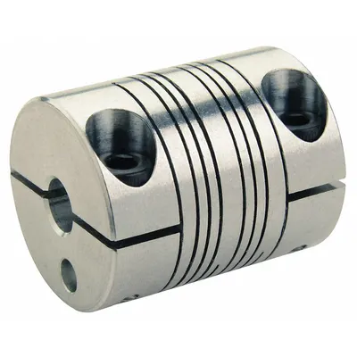 RULAND MANUFACTURING Motion Control Coupling: 3° Angular Misalignment, 12 mm Bore Dia 1, Aluminum - High-Precision Clamp-On Beam Shaft Couplings