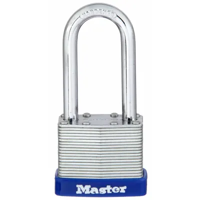 MASTER LOCK Combination Padlock: Scrolling Combo, Silver, Steel, Long Shackle - Long Shackle Combination Padlocks