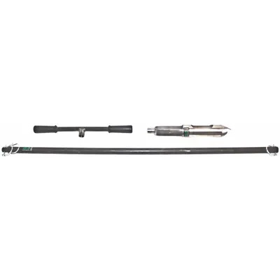 AMS Telescoping Mud Auger Kit: 2 1/4 in Overall Dia, 5 1/4 ft Overall Lg, Steel - Soil Auger Kits