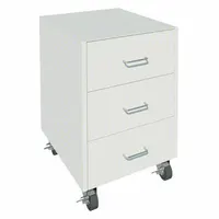 Mobile Cabinet: 27 1/8 in Overall Ht, 22 in Overall Dp, 18 in Overall Wd, Steel, 3 Drawers, 0 Doors (MPN GRJTP1072-18-2)