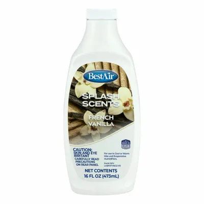 BestAir Splash Scents(R) French Vanilla: Fragrance, 394WU3, 16 oz Container Size - Essential Oils for Humidifiers