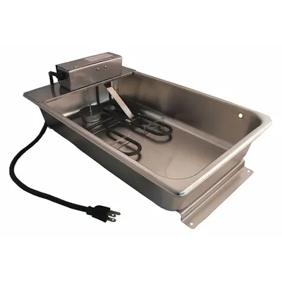 Supco Condensate Evaporator Pan: 15 qt cap., 12 gpd, 21 in L x 13 in W x 4 in H - Condensate Evaporator Pans