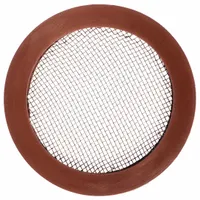 Cam and Groove Gasket: 3/4 in For Coupling Size, Brown, 1 3/8 in Outside Dia, Flat with Screen, FKM (MPN ZUSA-CAM-V100S-3/4)