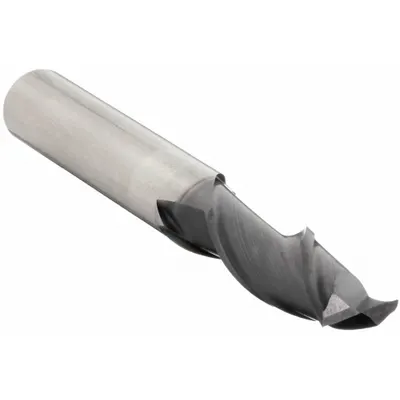 OSG Square End Mill: Carbide, TiAlN Coated, 2 Flute, 3/8" Mill Dia, 1" LOC - General Purpose Carbide Square End Mills