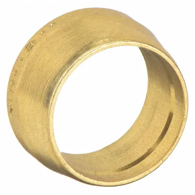 PARKER Compression Fitting Ferrule: 1/2 in OD Size, Compression - Single-Ferrule Brass Compression Fittings
