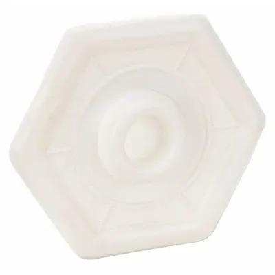 OEM Door Knob Wall Guard, White, PVC Plastic, 3 13/16 in Dia, 9/16 in Projection - Door Knob Wall Guards