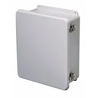 WIEGMANN Enclosure: Fiberglass, 12 in x 12 in x 6 in, NEMA 1/12/3R/4X/6P, Hinged, Solid Cover (MPN HW-J121206CHTL)