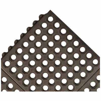 NOTRAX Interlocking Drainage Mat Tile: Interlocking Drainage Mat Tile, 3 ft x 3 ft - NoTrax Cushion-Ease Interlocking Mat System