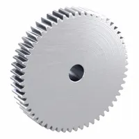 Spur Gear: Module m 1.5, 56 Teeth, 12 mm Bore Dia, Stainless Steel, 20° Pressure Angle, Plain Bore (MPN SUS1.5-56)