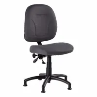 RELIABLE Ergonomic Sewing Chair: SewErgo, Gray, Fabric Material, 18 1/2 in Back Ht, 20 in Seat Dp (MPN 200SE)
