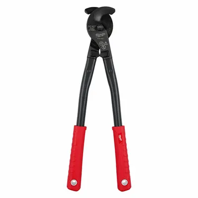 MILWAUKEE Cable Cutter: Steel/Polypropylene Handle, Straight - Electrical & Data Cable Cutters