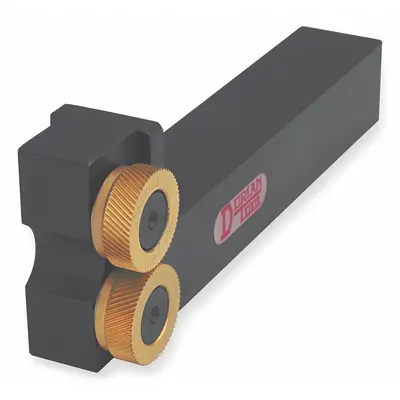 DORIAN Knurling Holder: 1/2 in Shank Wd, 2 3/4 in Shank Lg, 3 3/8 in Overall Lg - Machining