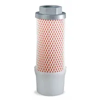 WILKERSON Exhaust Muffler: 1 1/2 in NPT, 200 cfm, Borosilicate Cloth, 25 dBA NRR, 122°F Max Op Temp (MPN XMC-0B-000)