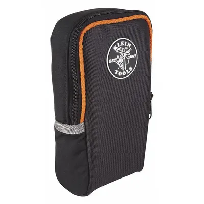 KLEIN TOOLS Tool Bag: 6 in W x 2 1/4 in D x 9 in H, Black, Polyester, 1 Inside Pockets - Polyester Flat Zippered Tool Bags