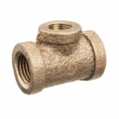 OEM APPROVED VENDOR 1 1/4 in x 1 in x 1 1/4 in Class 125 C89833 Brass Reducer Tee - Threaded Low-Pressure Pipe Fittings for Potable Water