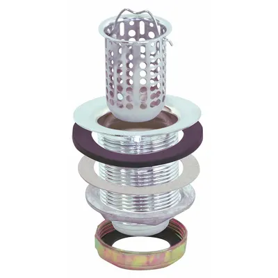 OEM Strainer: Stainless Steel - Sink Drains with Basket Strainer without Tailpiece