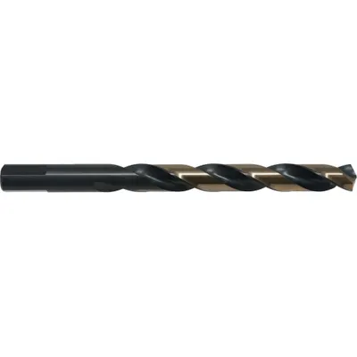 CLE-LINE Jobber Length Drill Bit: 3/32", 135° Split Point, Black & Gold HSS - General Purpose High-Speed Steel Jobber-Length Drill Bits