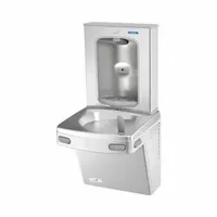 OASIS Drinking Fountain with Bottle Filler: On-Wall, 8 gph @ 50°F, Stainless Steel, Silver (MPN PG8FEBF STN)