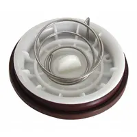 This diaphragm assembly is a repair part for Sensorflo flush valves used on toilets and urinals. It includes a diaphragm repair kit and is constructed from stainless steel with plastic and rubber components. The assembly restores proper flushing action by replacing worn internal components